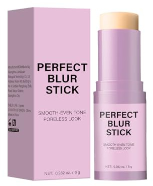 QPJUVC Blur Concealer Stick, 2-in-1 Porenverfeinernder Primer & Augen-Concealer, wasserfest, langanhaltend, leichtes, mattes Finish, ölregulierend & feuchtigkeitsspendend für glatte Haut (1)