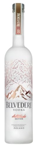 Belvedere Vodka Altitude 70cl 40% | Vodka 40% à base de seigle. Profil structuré et net. À déguster en cocktail ou pur.