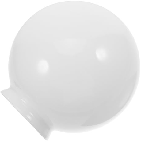 Beavorty Glass Lamp Shade Replacement Globe Cover for Ceiling Fan Lights Spherical Shape Milky White Glass Suitable for Living Room Bedroom Dining Area