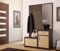 naka24 Kompaktgarderobe Garderobe mit Spiegel Agro 115x189x40 cm Spanplatte (Eiche Amaro/Ahorn)