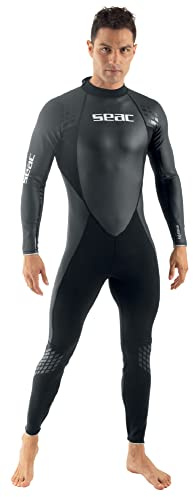 Seac Seac Combinaison Emotion 1.5mm Pour toutes les activités Aquatiques, Snorkeling, Natation, Apnée et Plongée Noir