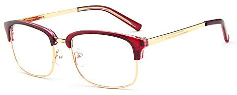 keephen Gemütlich Fashion brillengestell männlich 2975 metall halbrahmen gläser rahmen weiblichen studenten retro brille rahmen spiegel (kein grad)