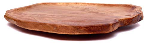 Driini Premium - Tabla giratoria de madera hecha a mano para servir queso, diseño rústico