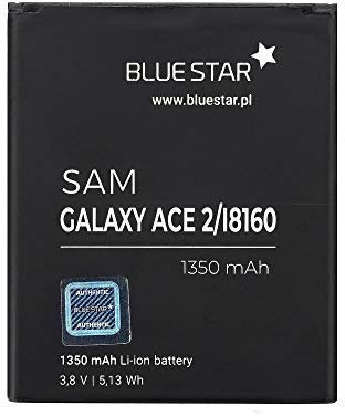 Bluestar Akku Ersatz kompatibel mit Samsung Galaxy Ace 2 I8160 1350 mAh Austausch Batterie Accu GH43-03849A