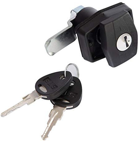 Safe-Tec Klappenschloss rechteckig schwarz, lose