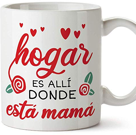 MUGFFINS Tazas para Mamá – Hogar Mamá (Modelo 2) – Regalos para el día de la Madre/Desayunos originales