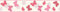 A.S. Création Bordüre Only Borders 10 Borte 5,00 m x 0,13 m rosa rot weiß Made in Germany 368581 36858-1