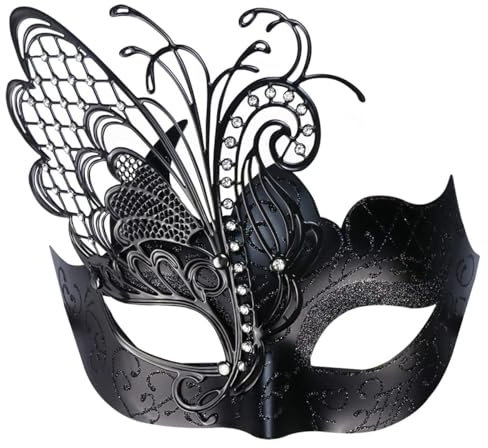 Coddsmz Mysteriöse venezianische Schmetterlings-Maske für Damen, für Halloween, Karneval und Partys