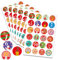 HOWAF 192 Stücke Adventskalender Aufkleber Zahlen 1-24 Sticker Adventskalenderzahlen Etiketten selbstklebend Nummern Aufkleber für Papiertüten Weihnachten DIY Adventskalender zum selber basteln