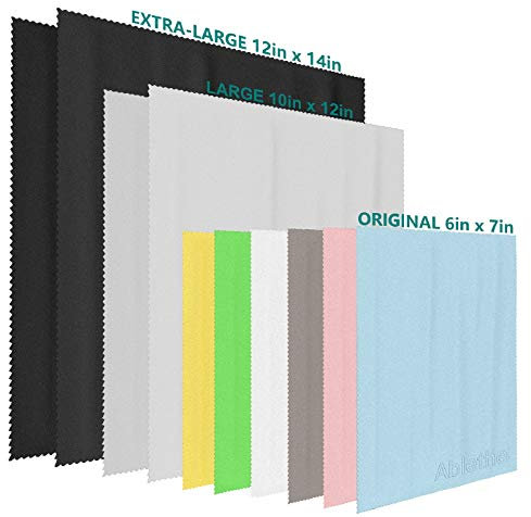 Mikrofaser-Reinigungstuch für große Brillen, Reinigungstücher für die Reinigung von Objektiven, Brillen, Bildschirmen, Kameras, Handys, Brillen, LCD-TV-Bildschirmen, Tablets, 10 Stück