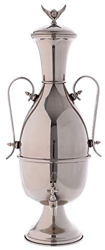 Holyart Cruche pour Huiles Saintes en Laiton nickelé 5 l
