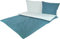 MB Warenhandel24 Bettwäsche 2-Teilige Hochwertige Renforcé aus 100% Baumwolle Uni Wende Aqua/Hellblau 1X 135x200 Bettbezug + 1X 80x80 Kissenbezug