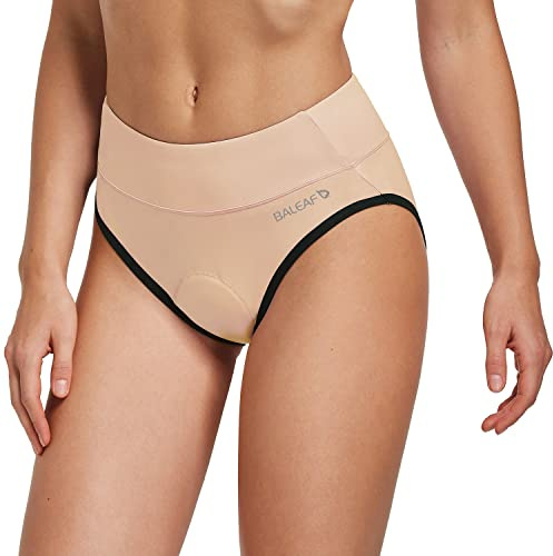 BALEAF Culotte Rembourrée Short Femme Cuissard Femme sous-vêtement de Cyclisme Rembourré avec Gel 3D pour Femmes-Rose-L