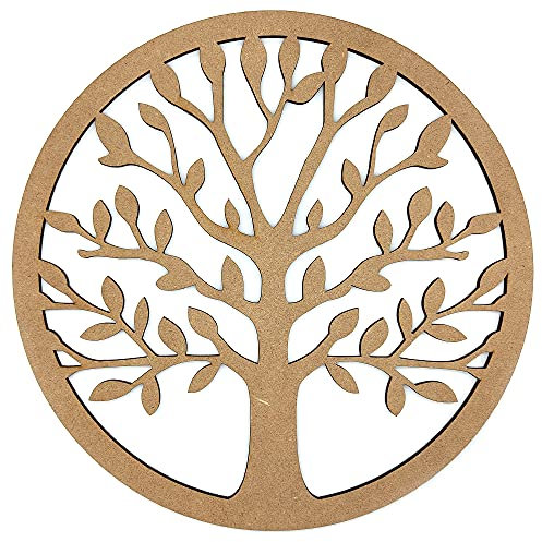 EVYRE | Quadro Legno Mandala | Pannelli In Legno Per Pareti 40cm | Pannelli Decorativi | Quadri In Rilievo | Quadri Decorativi Per | Pareti Spiritualità Oggetti, Vintage (1, Albero della vita)