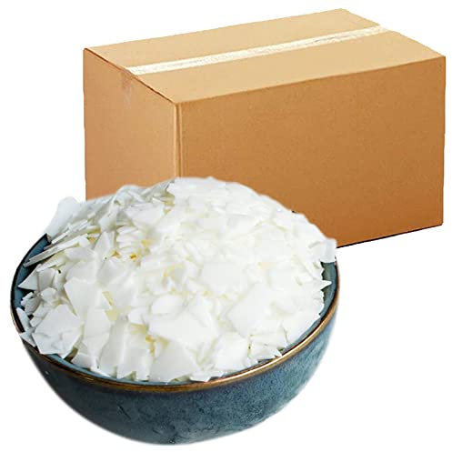Auroh - Cera di soia naturale pura al 100%, conf. da 10 kg, fiocchi di cera per la realizzazione di candele, cera biodegradabile ed ecologica