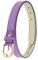 FASHIONGEN - Cintura donna in Vera Pelle di vacchetta Pieno Fiore, Cintura donna per jeans, Vestito, Pantaloni, LUNA - Viola (Fibbia dorata), 95