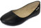 irisaa Damen Ballerinas, Klassische Flache Schuhe, Halbschuhe Slip-on 2203800, Farbe:schwarz, K800-Größ:39 EU (Innensohlenlänge 24cm)