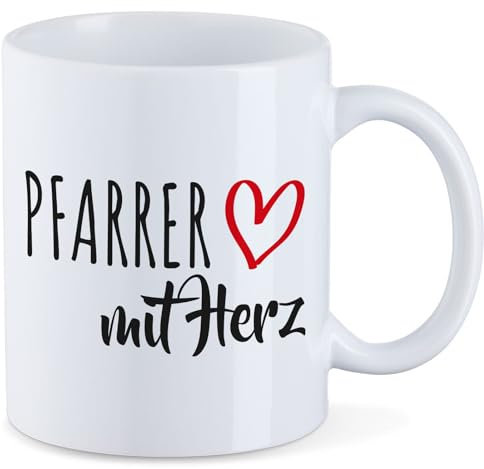 huuraa Kaffeetasse Pfarrer Geschenk Tasse Weiß 330ml Pfarrer Geschenkidee