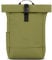 Johnny Urban Rucksack Damen Grün - Harvey Medium - Rolltop Mit Laptopfach für Uni Business City - 15L - Matte PU Beschichtung - Wasserabweisend
