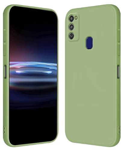 RankOne Hülle für Samsung Galaxy M21 / Galaxy M30s (6.4 Inches) Weiche TPU Silikonhülle - Matcha Grün