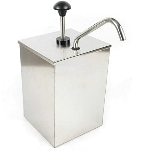 BEESOM Distributore di Salsa, Dispenser per Salse con Base Staccabile, Stazione di Pompaggio per Condimenti, Distributore di Miele per Uso Domestico,Salsa per Insalata,Nutella,Maionese,1pump