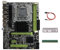 Lodokdre Placa base X58 LGA1366 compatible con CPU XEON X5650 X5670 Series con DDR3 4 GB 1066 MHz RAM + cable de interruptor