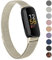 Oumida Armband Kompatibel mit Fitbit Inspire 3 Armband für Damen Herren, Prämie Edelstahl Metall Ersatzarmband mit Starker Magnet Uhrenarmbänder für Fitbit Inspire 3, Champagner Gold