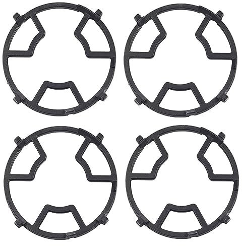 reamhome 4 Piece Cast Iron Gas Cooker Shelf Coffee Moka Pot Stand Reducer Ring Holder Home Kitchen