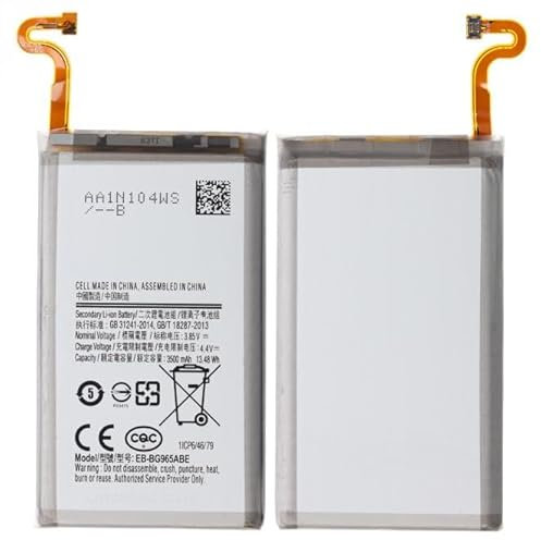 Batterie EB-BG965ABE de qualité d'origine, Batterie Rechargeable, Batterie de Secours compatible avec Samsung G965F Galaxy S9 Plus / 3500mAh/Nouvelle fabrication.