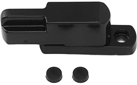 Fenstersicherung Schwenkriegel Aluminiumlegierung T Form Fensterschloss Fenster Jammer Sicherheit Schlösser Fensterriegel für Einflügelige Fenster Fenstertüren(Schwarz)