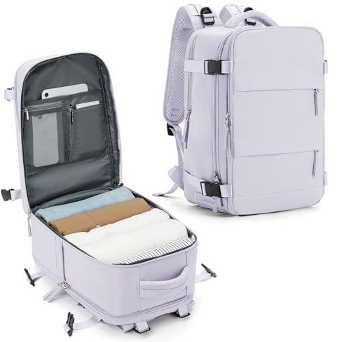SZLX Zaino Ryanair 40x20x25 Donna Zaino da Viaggio Bagaglio a Mano 20L Uomo Borse da cabina Easyjet Travel Backpack Adatto a laptop da 14 Pollici con scomparto per scarpe per Lavoro e Scuola