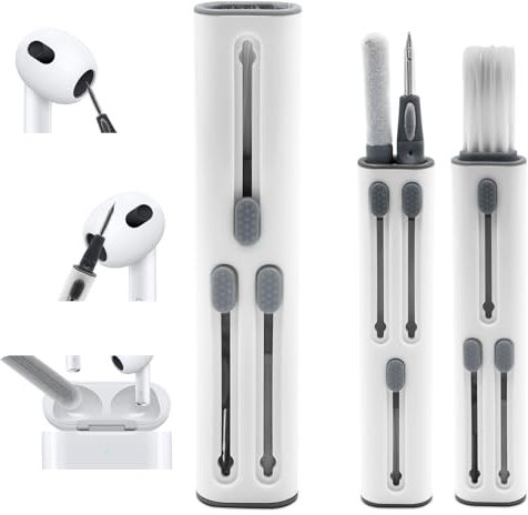 AirPod Cleaning Kit,4-in-1 (three generations)Cleaning Pen Electronics Cleaning Brush Earphones Cleaner Accessories, Earphone Cleaning Kit,Wireless Earbuds Clean Penwith Soft Brush, Sponge