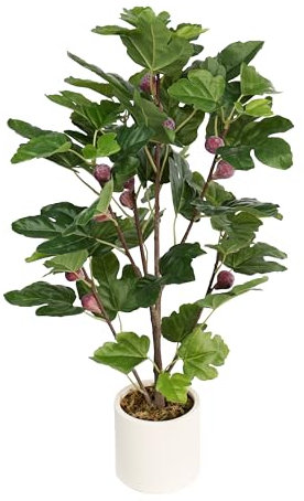 Künstliche Feige/Feigenbaum LA künstlicher Baum Kunstbaum Kunstpflanze künstliche Pflanzen Ficus carica Linn (100cm)