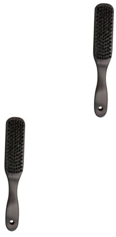 FOMIYES 2-teiliges Bartbürsten-set Zum Auffangen Von Barthaaren Wildschweinborstenbürste Styling-tool Für Männer Holzgriff Hautfreundlich Kompakt Und Tragbar