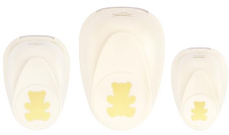 Vaessen Creative Stanzer Set - Motivstanzer - Tiere - 3 Stück - Tonpapier und Bastelmaterial bis zu 250 g/m² - zum Basteln Mit Papier und Scrapbooking, Weiß-gold