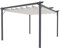 Gazebo Pergola 3 x 4 M Pergolato Con Telo Beige Impermeabile Retrattile Richiudibile Struttura In Acciaio Per Giardino Terrazzo Piscina Esterno Fiere Campeggio Design Elegante