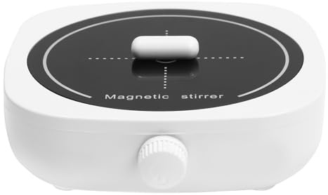 CLEADONG Magnetrührer, 1L Magnetrührstäbe, Magnetrührstäbchen 0-4000 U/min, Portabel Magnetrührer für Brauen, Mixen Hefe, Labor