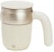 EQURA Self Stirring Coffee Mug,450ml Rechargeable Automatic Magnetic Self Mixing Coffee Mug,Auto Stainless Steel Mixing Cup for Coffee/Tea/Hot Chocolate/Milk/Office (White)