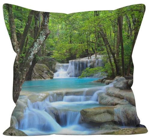 Nimvoya Tapis De Souris Gamer XXL Tapis De Clavier Souris Gamer en Lin 40X40Cm, Paysage Naturel Tapis De Souris Gaming pour Pc 3XL Mouse Pad USA Décoration De Canapé De Salon 1Pcs