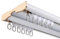 Vorhangschiene, Aluminium, Gardinenschiene 2-läufig Für Schiebevorhang Vorhang, Gardinen Rostfreie Gardinenschiene Komplettset Mit Zubehör Einfach Zu Montieren(Weiß,340cm)