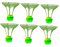 rockible Lot de 6 Volants Lumineux Coupe-Vent pour Badminton, Stables et légers, pour Jardin, plages, Vert