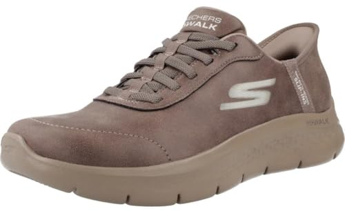 Skechers Damen Go Walk Flex Mali Slip-InTurnschuhe, Brown Textile/Trim, 36.5 EU