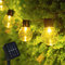 Cadena de luces solares para exteriores, 3,5 m, 10 luces LED para exteriores, 8 modos, resistente al agua IP65, cadena de luces solares de color blanco cálido, iluminación para fiestas, jardín, patio,