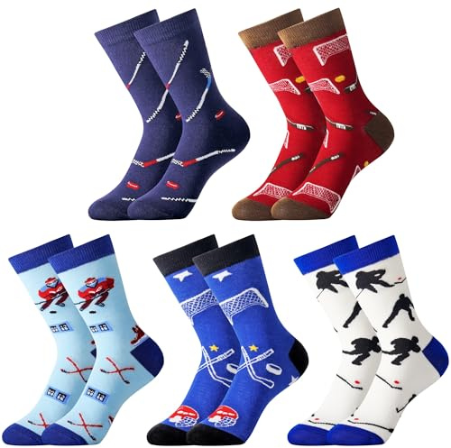Jeasona Kids Hockey Socks Youth Ice Hockey Gifts for Boys 8-12 Players Accessories Stuff
