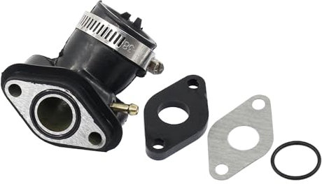 Ansaugstutzen mit Isolator und O-Ring für GY6 50ccm 4-Takt China Roller 139QMB 139QMA Motor für Adly Baotian BT49QT Benero Benzhou YY50QT für Flex Tech Qingqi QM50QT Jinlun JC50QT Jonway Longjia Znen