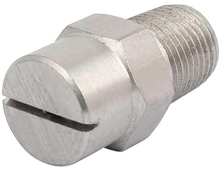 TopHomer Hochdruckreinigerdüse aus Edelstahl, Flache Fächer-Sprühspitze, 40 Grad, Düse mit 2 mm Öffnungsdurchmesser für Oberflächenreiniger