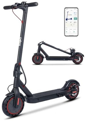 Chaos GT8 Electric Scooter – 350w Motor, 15.5mph Top Speed, App-Enabled | 8.5 Solid Tyres, Dual Brake System, Foldable Lightweight E-Scooter – IP54 Rated | Not Road Legal