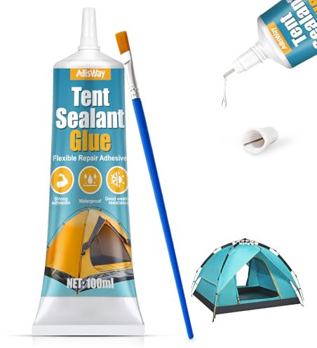AllisWay Colle PVC, Seam Grip, Etancheité Couture, Scellant Couture Imperméable, Convient aux Tentes, Auvents, Sacs à Dos, Bateaux Pneumatiques et Imperméables, Flexible et Durable, 100 ML