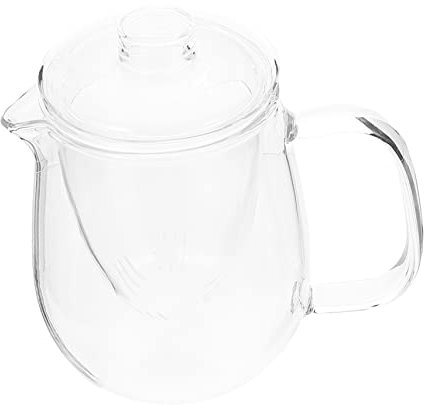 Théière Transparent Résistante Chaleur Ergonomique Infuseur à Scenté pour Adultes Conteneur de Épaissi pour Maison Tearoom