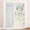 Kebinmaoyi French Door Curtain, Blackout Door Curtain, Polyester,Privacy and Decor, For Glass Door,Bedroom,Office,Greyish White,22x72